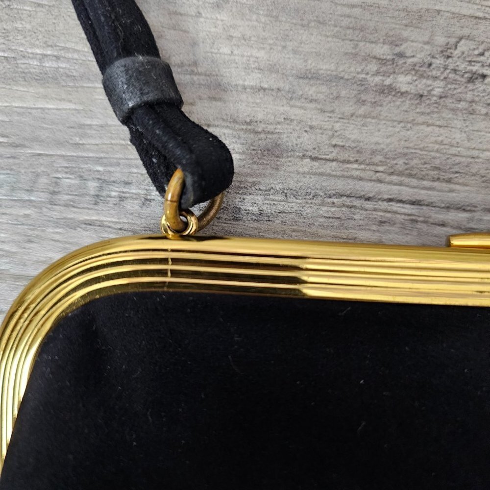 Koret Black Calf Leather Vintage 50's Bag - Picture 10 of 15